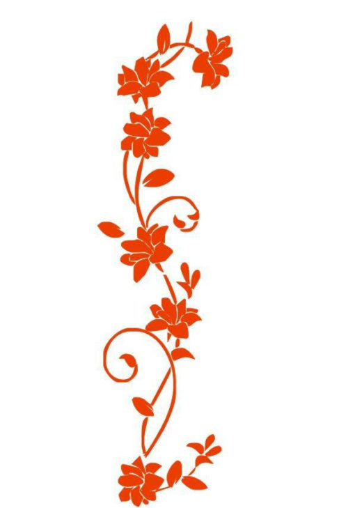 Stickers Fleurs Grimpantes - Décoration Zen - Sept-Chakras