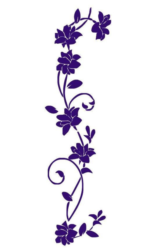 Stickers Fleurs Grimpantes - Décoration Zen - Sept-Chakras